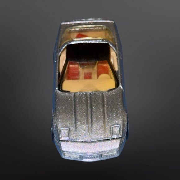 1982 Hot Wheels 80's Corvette Black Wall Metallic Gray Hong Kong - Picture 3 of 9